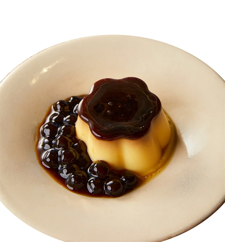 Brown Sugar Black Tapioca Pearls Boba Taiwanese Bubble Tea Ingredients 8.5 MM For Export