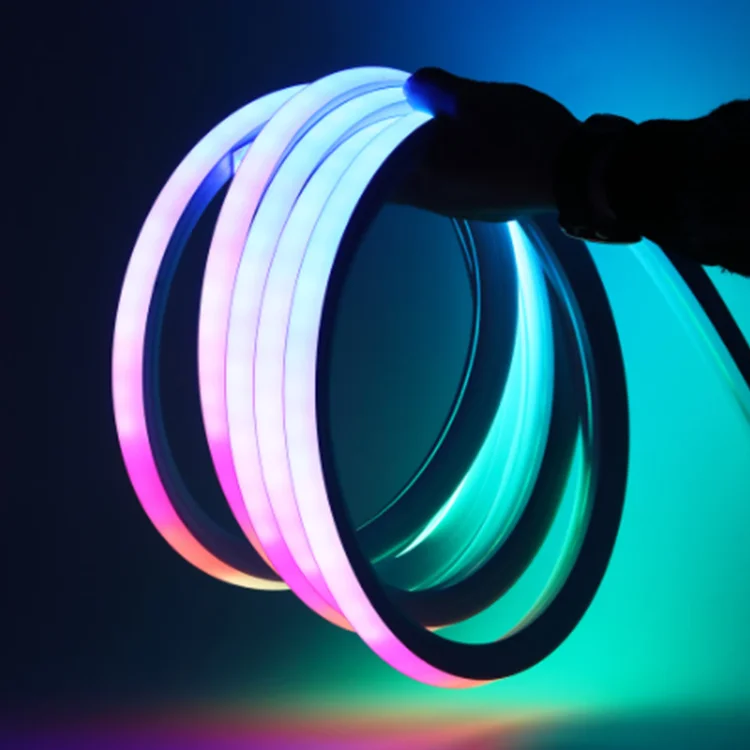 Лидер продаж силиконовый неоновый шнур 12 В 24 110 120 240 в 230 Rgb 360 градусов гибкий светодиодный светильник неоновая