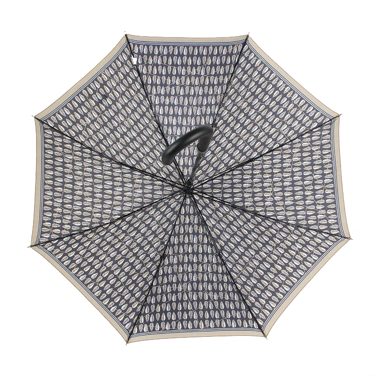 Fashion Design Hook Handle 1 Folding Man Walk Stick Umbrella