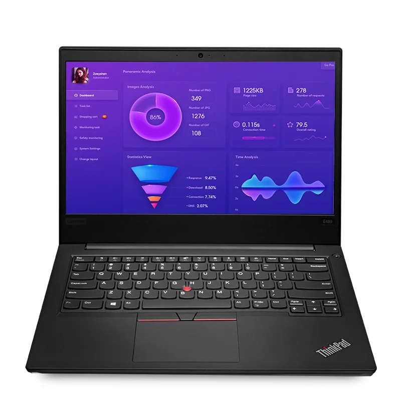 Lenovo laptop Original ThinkPad E470 / E480 / E570 / E580 business i7 used laptops i7-8550 notebook second-hand computers