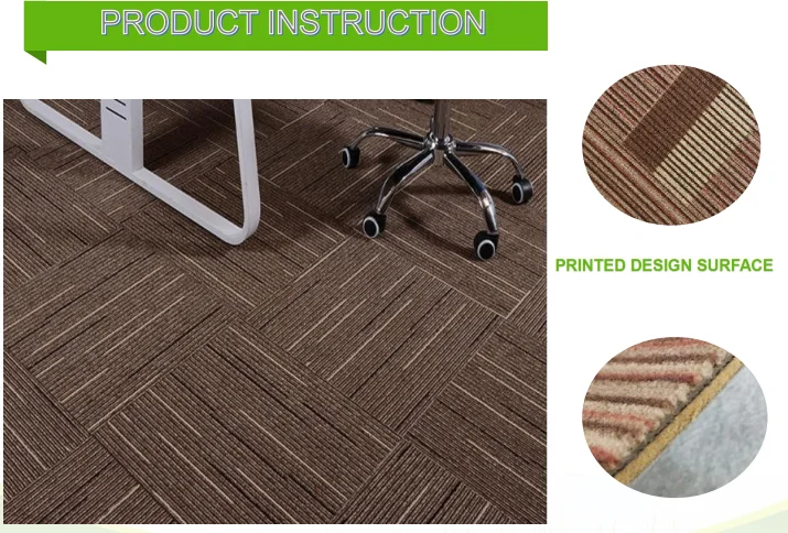 Mosque Pvc  50*50cm Commercial Carpet Tiles