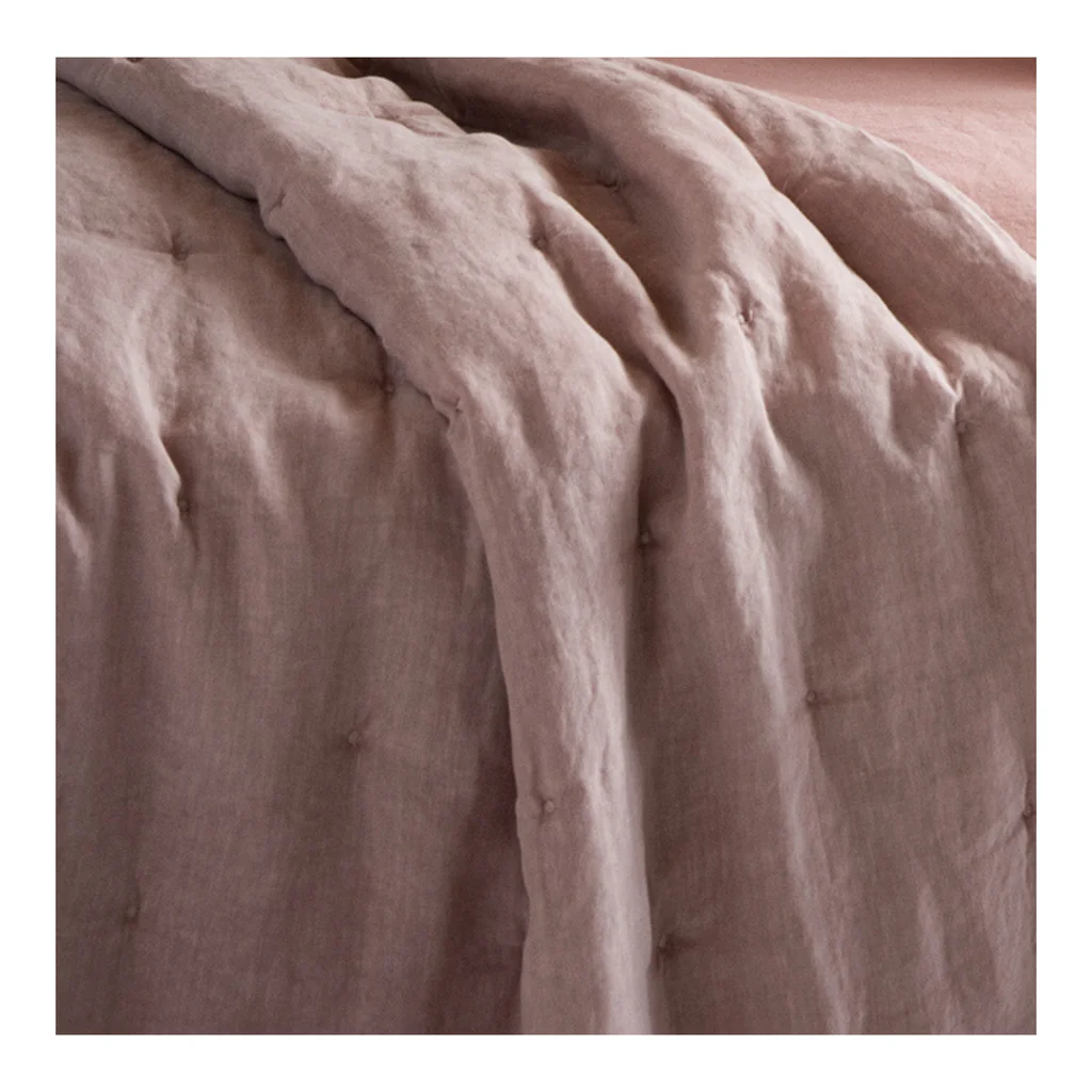 Wholesale 100% Linen Embroidery Quilting Bedspread Quilt Baby Quilt