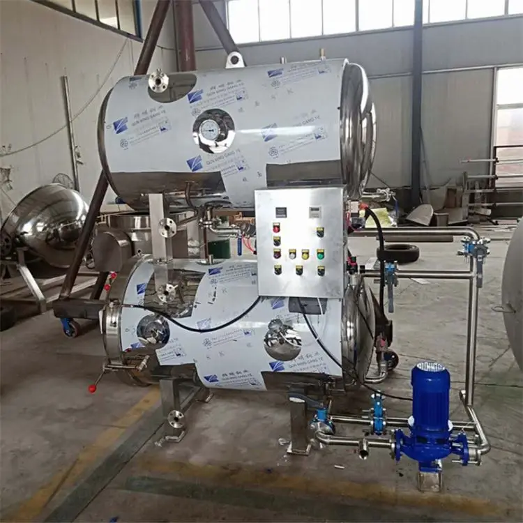 Semi Automatic Cans Food Retort Sterilizing Machine Dried Tofu Autoclave Food Sterilizer