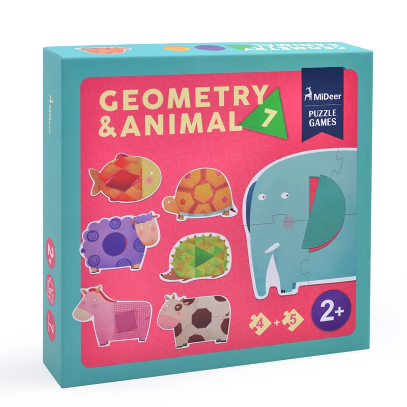 
Mideer Children Educational Cartoon Animal Puzzle Games Toys 