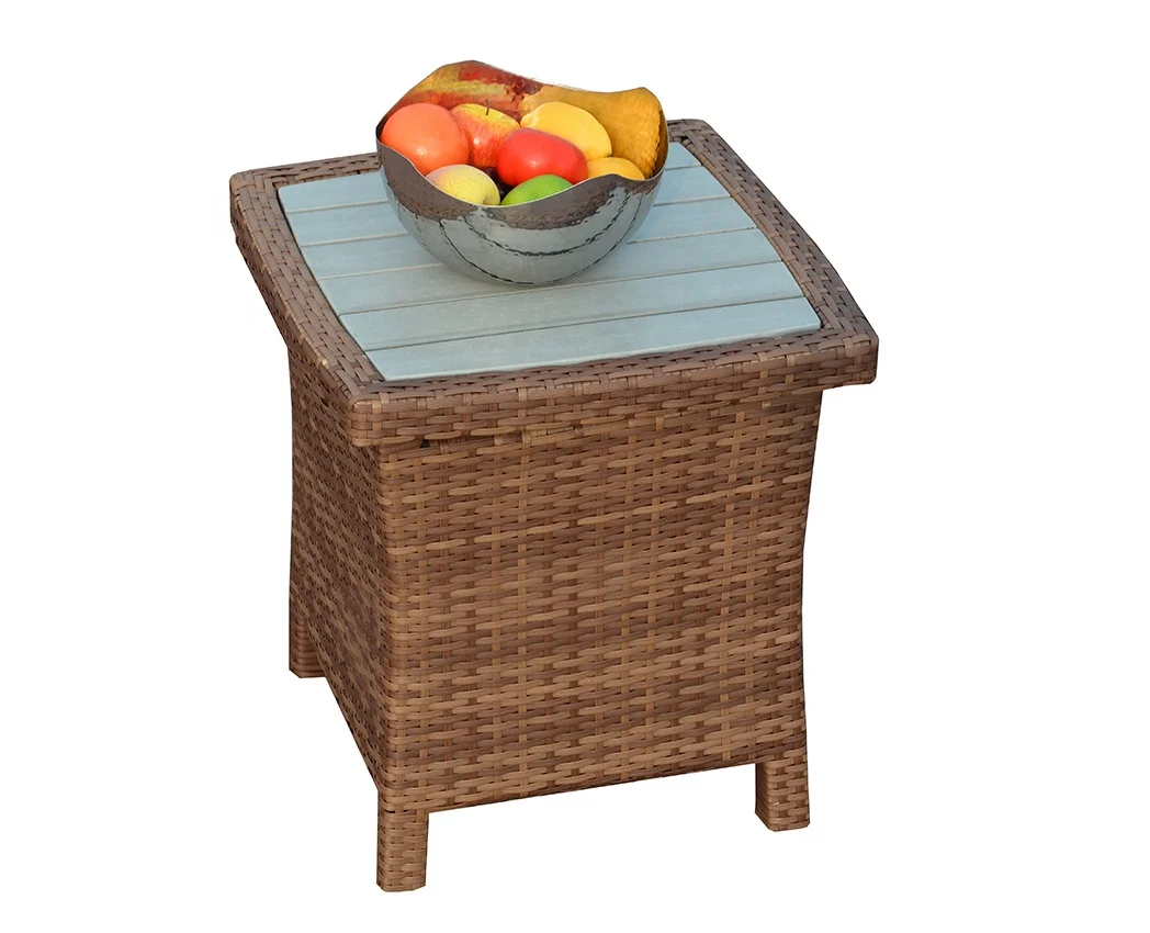 Hot sale balcony furniture 3pcs KD Aluminum outdoor rattan wicker