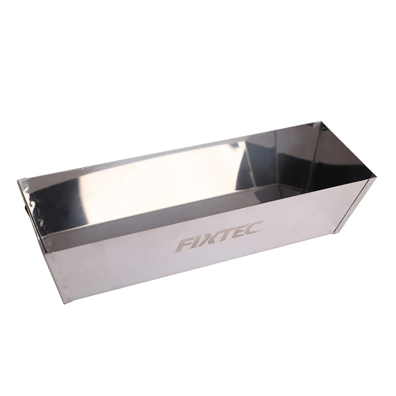 FIXTEC Drywall Hand Tools High Quality Stainless Steel Drywall Masonry Tool Mud Pan