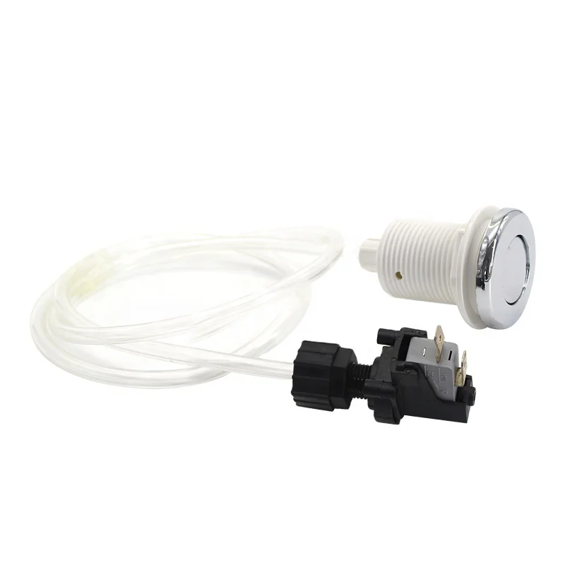 Massage Tub Parts Air Switch Chrome Plated Abs Air Controller Buttons For Spa Bathtub