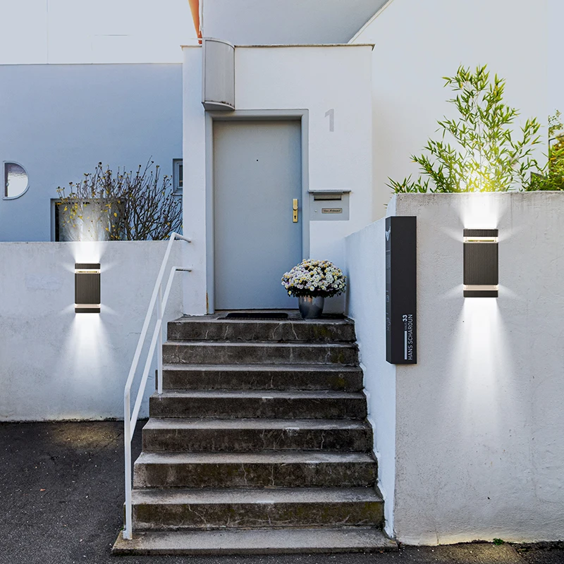 Dawn to dusk PIR outdoor wall light GU10 energy saving CE ETL certificated outdoor wall lamp with motion sensor