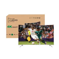 Factory Price 50 inch Custom Curve LCD LED Tv Television 50 Inch 4K Smart Curved TV