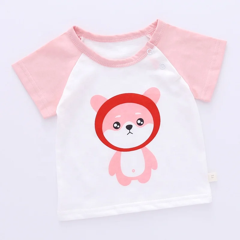 
hot sale customize high quality design your own baby and infant soft cotton printed tee shirt 