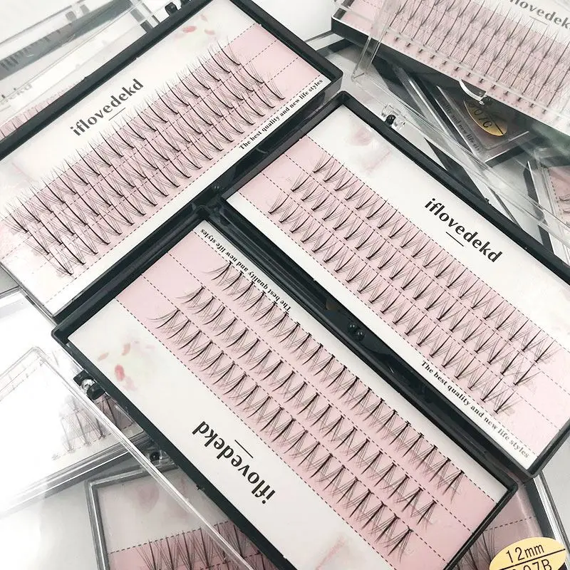 
 Top korean PBT fibers synthetic eyelashes 8-17mm easy fanning volume eyelash extensions  