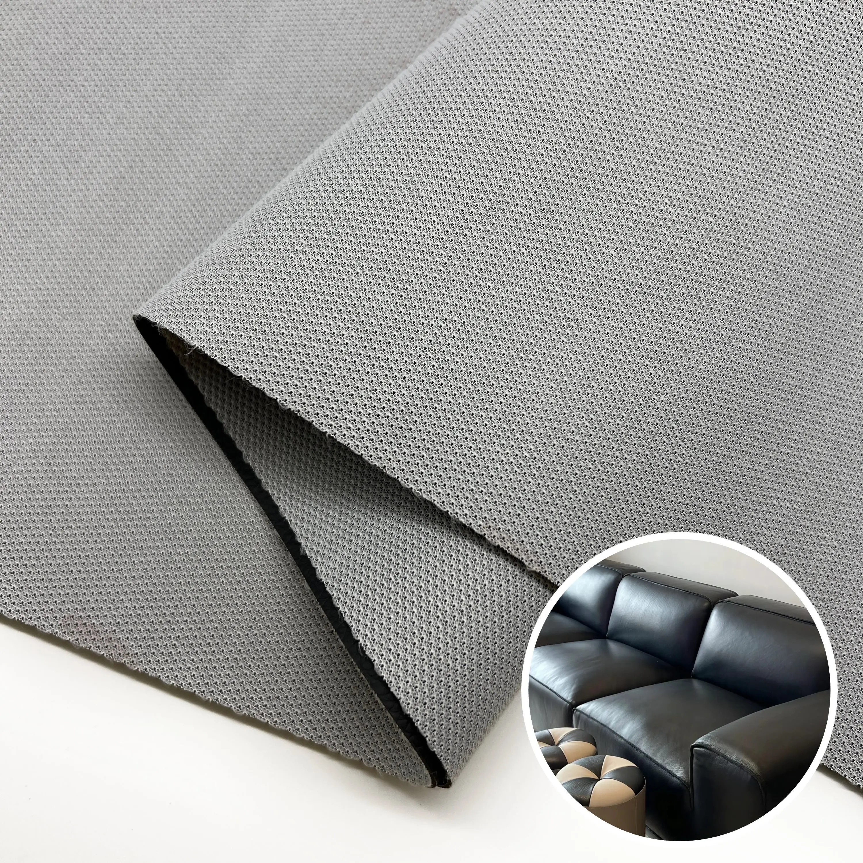 New 2024 Customizable with Premium Feel 1.1mm PVC Couch Designer Leather Furniture Artificial Lychee Pattern Leather