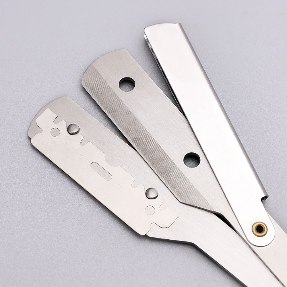 Wholesale 100pcs Men Razor Blades Single Edge Replacement Shaving Hair Removal Stainless Steel Blades For Shaving