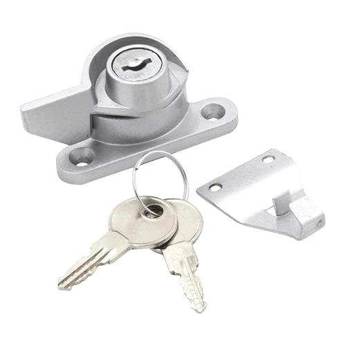 Wholesale Sliding Window Hardware Accessories Window Lock Crescent Lock With Key Safety Window Crescent Lock