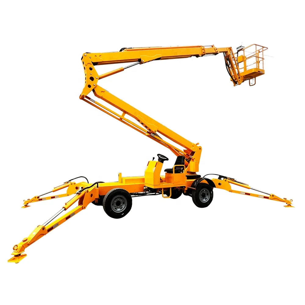 8-20m Customised Aerial Lifting Crank Platform Self-Propelled Lift Repair Aerial Worker Lift Trucks Diesel Engine