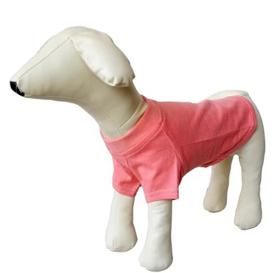 Wholesale pet clothing cotton T shirt big puppy clothes dog monochrome T shirt pure spring and summer style
