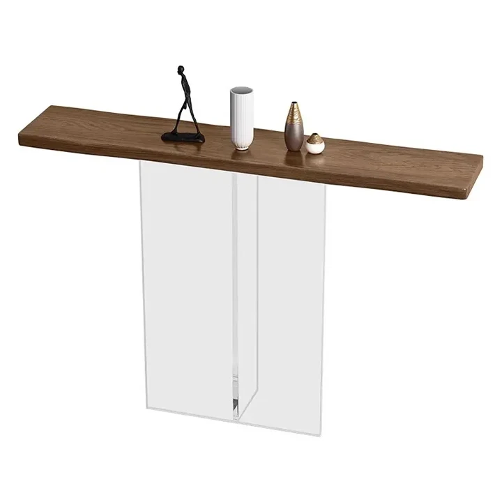 Wooden acrylic side table modern center table for the living room sofa side table living room bedroom can be customized