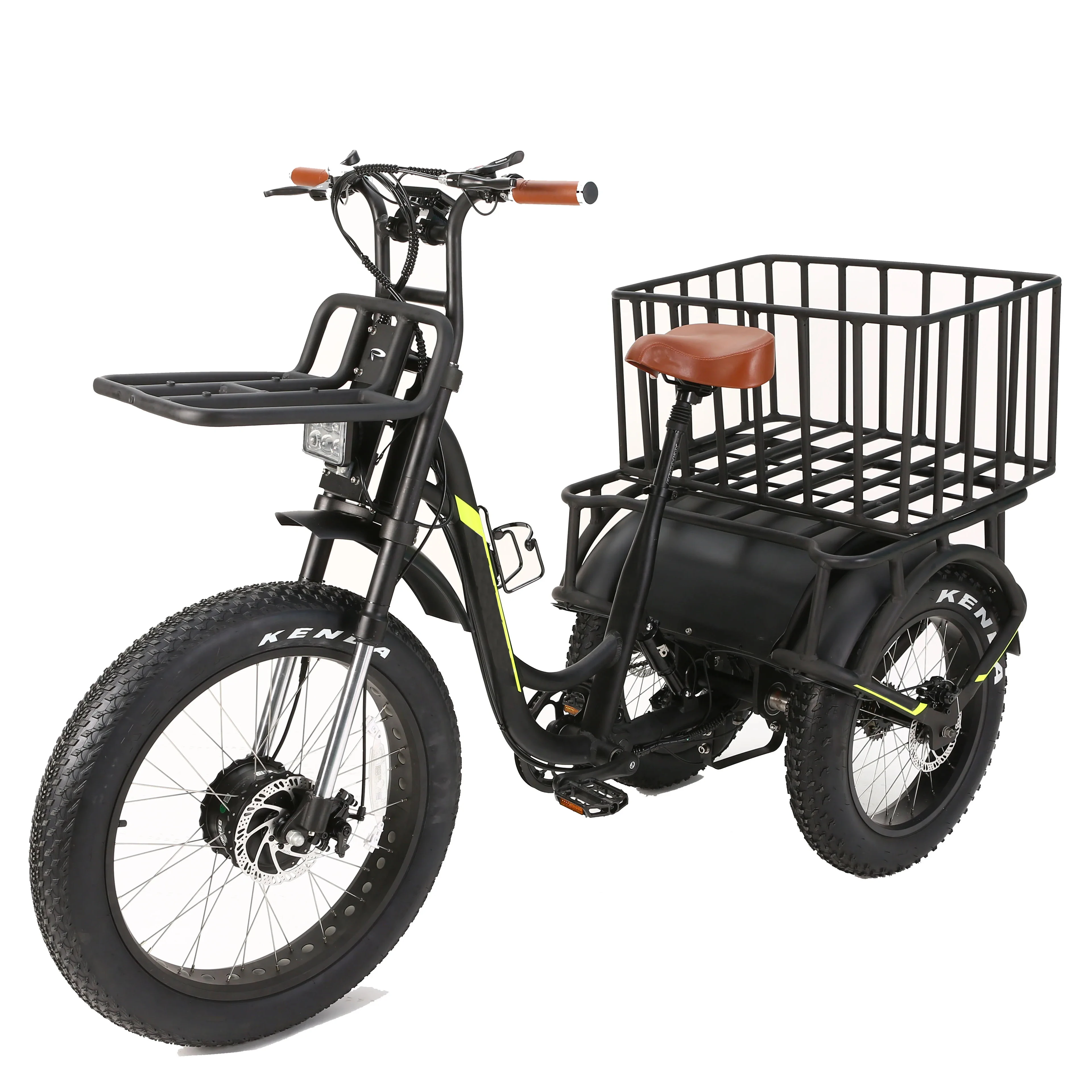 2024 Electric tricycles cargo 3 wheel for adult three rounds of swaps dual 1000W motor dual Hidden Lithium Battery