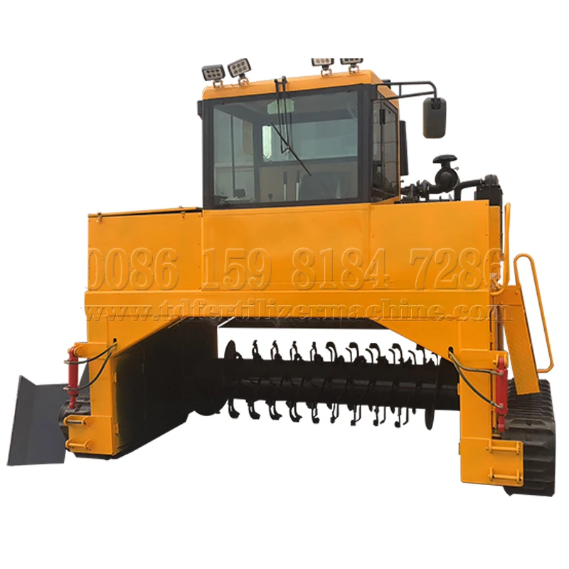 Самоходный аппарат для компостного удобрения, управляемый дизельным двигателем