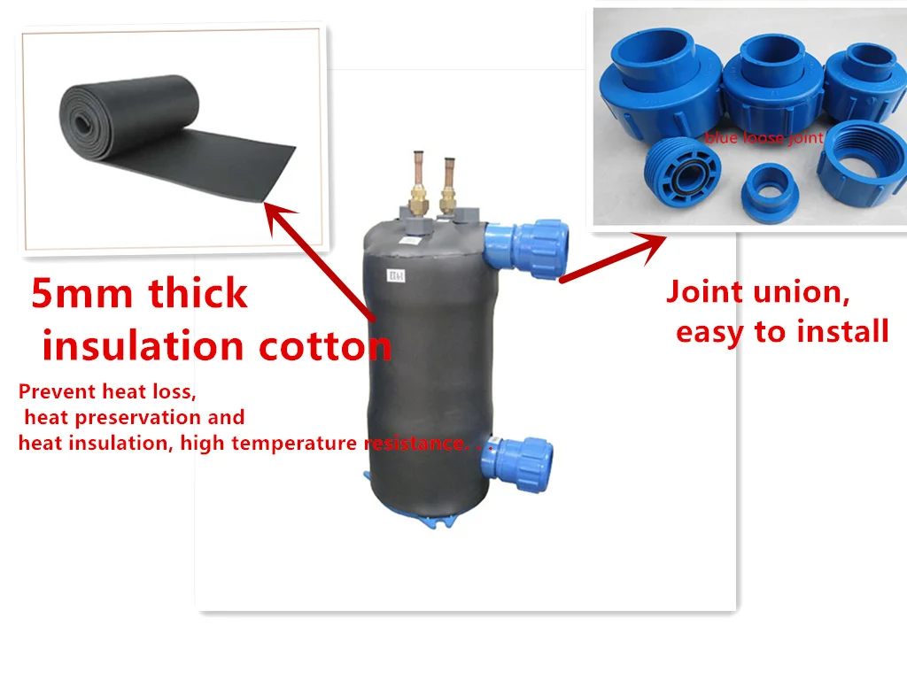 
Heat pump heat exchanger/water cold condenser/Titanium coil codenser and hydro cooler 
