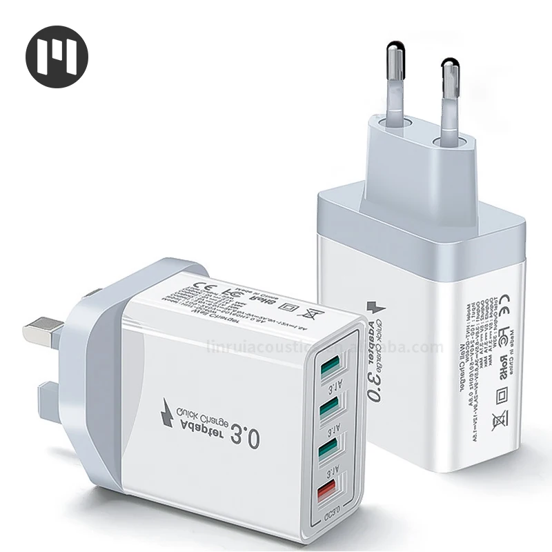 Зарядное устройство с 4 Usb-портами, 30 Вт, для huawei oppo oneplus