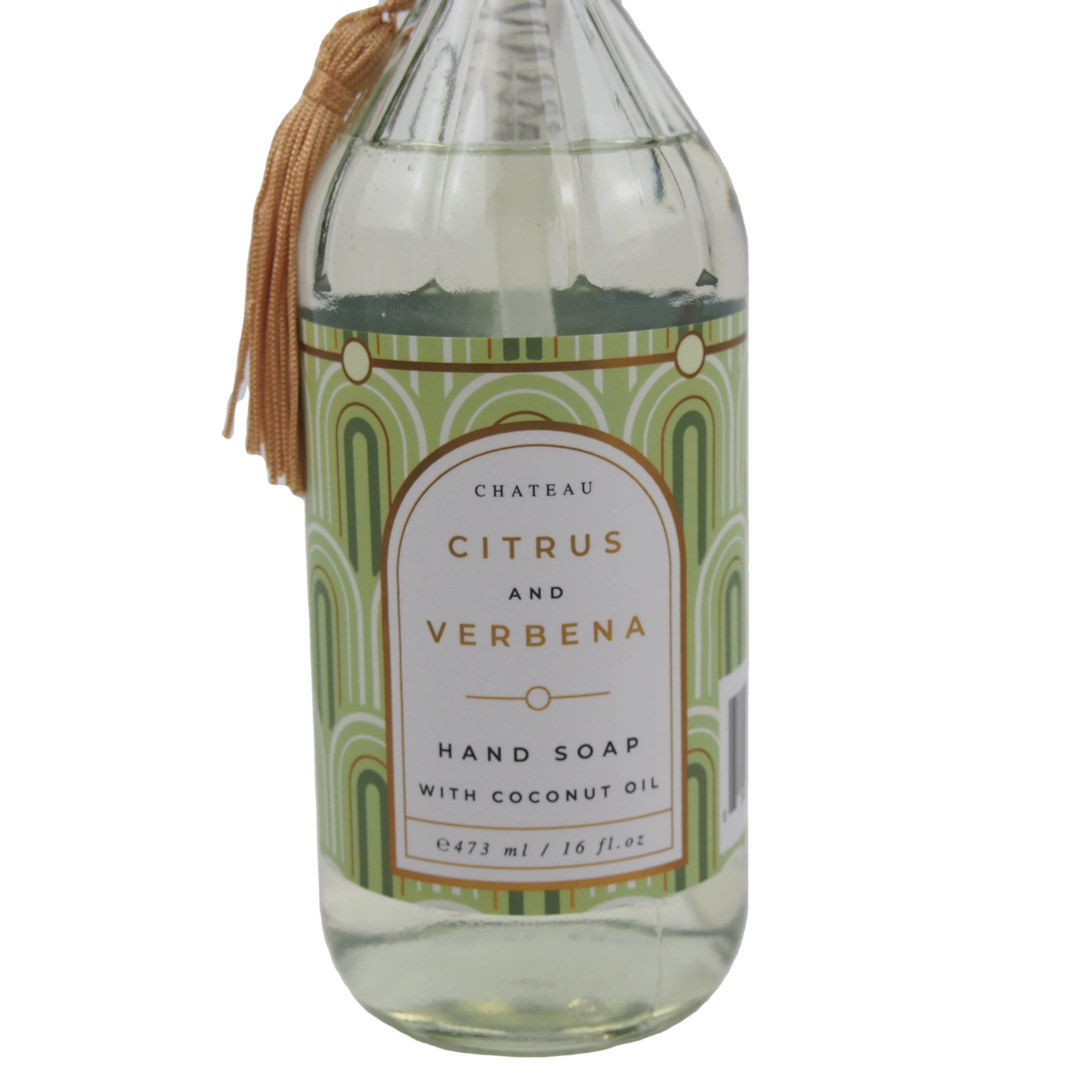 Deluxe glass bottle hold coconut essential oil hand sanitizer skin care products