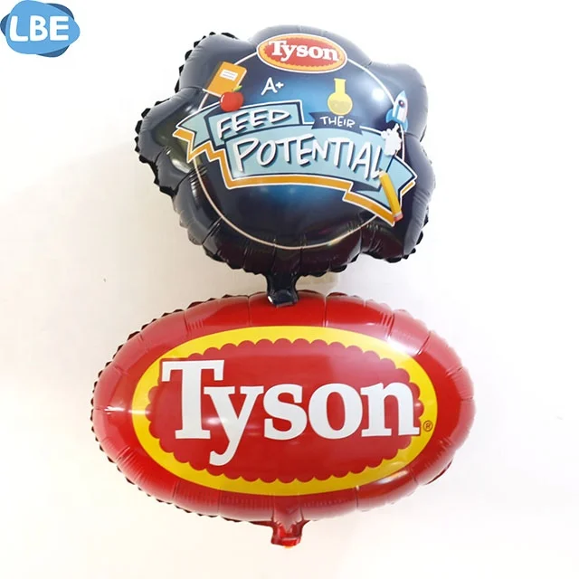 Oval advertisement custom aluminum film balloon