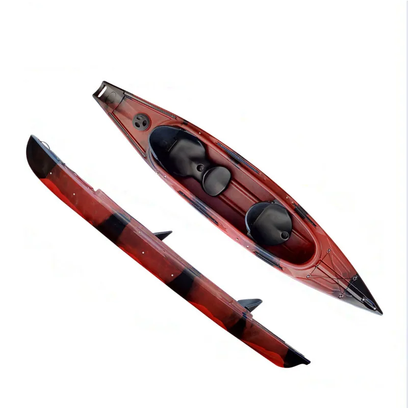 400cm LLDPE plastic sit in canoe boat with folding seat