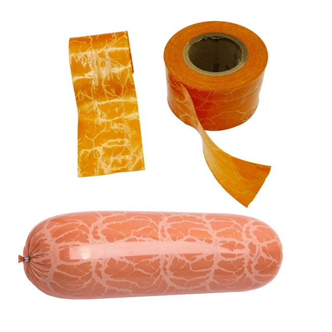 Sausage Casing Sample Free Wholesale Custom Flexography Printing High Barrier Sausage Casings for Meat Sausages