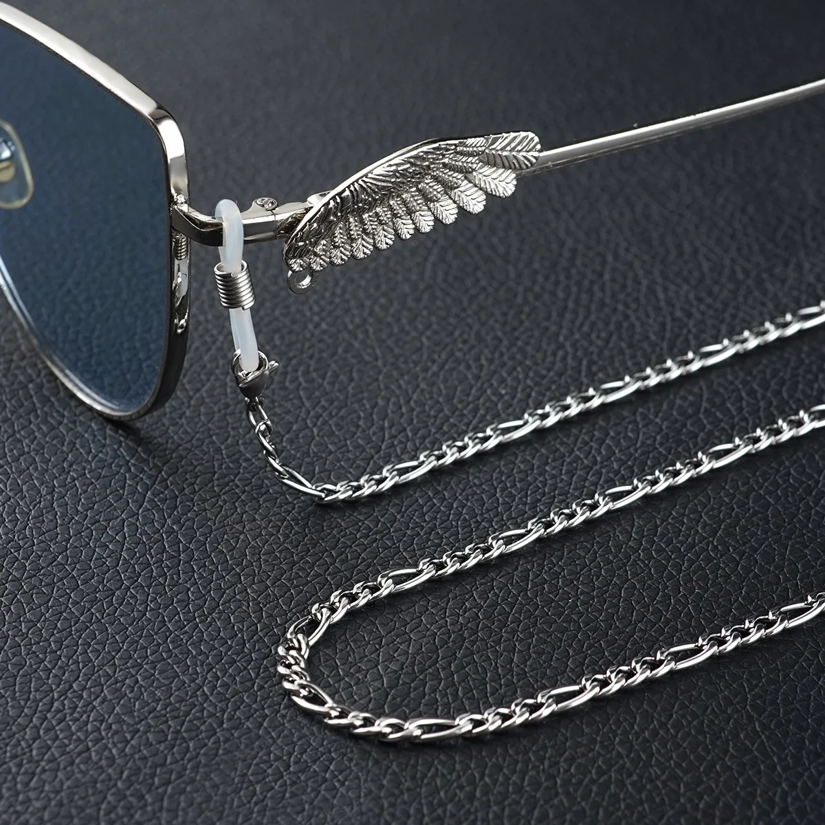 Gold Sunglasses Lanyard Retainer Strap for Men and Women Silver Beaded Glasses Sunglasses Eyeglass Chain