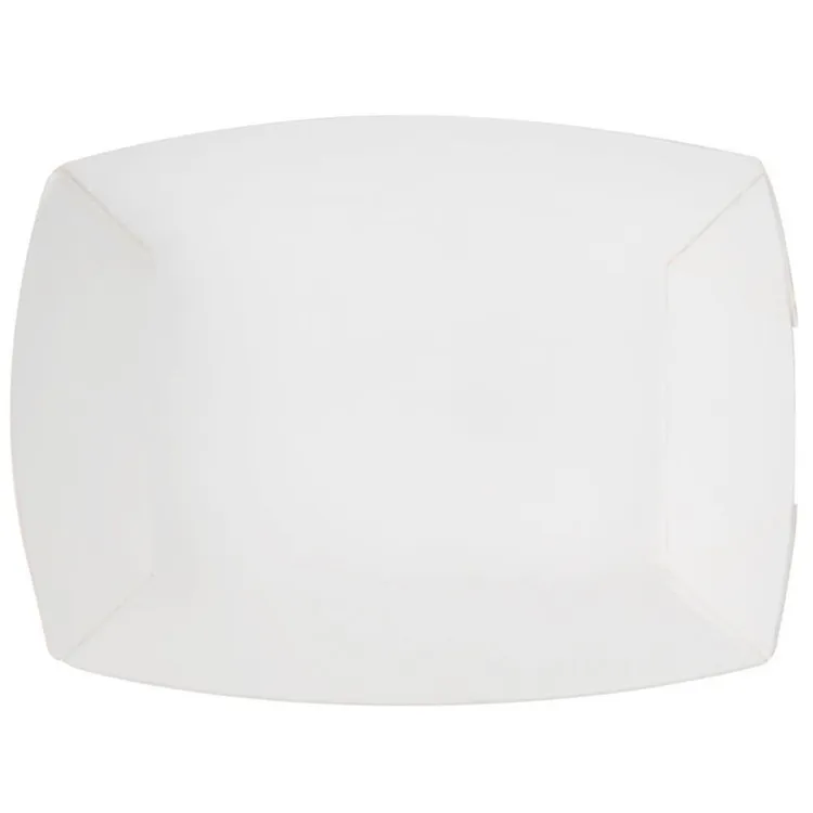 Sushi boat paper tray  box tray fast food packaging set for empanadas and thick french fries