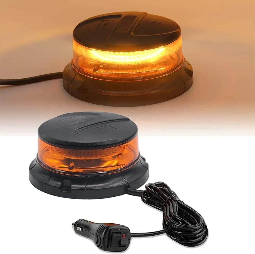 Led Strobe Beacon Light E-MARK SAE Amber Roof Top Hazard Traffic Indication Flash Emergency Warning Safety lamp With Magnet