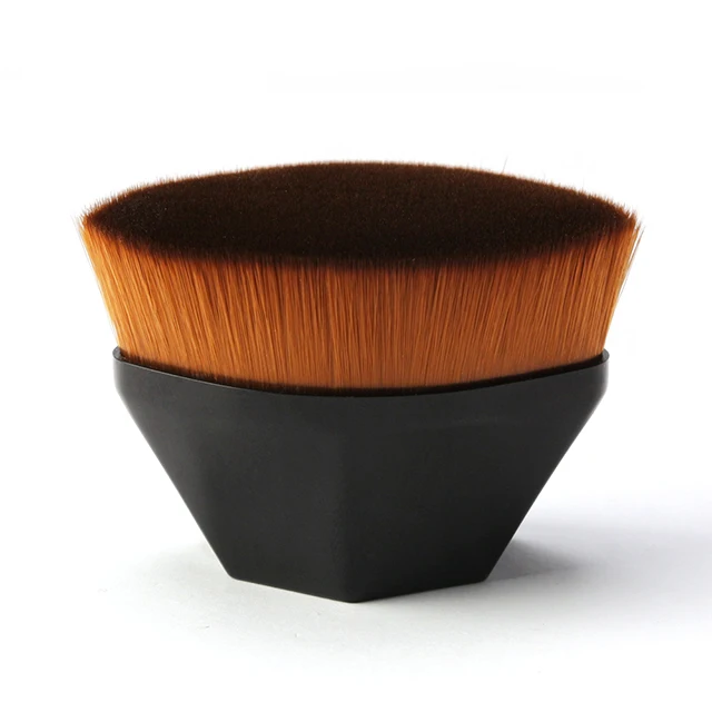 Плоская верхняя Шестигранная кисть Kabuki для нанесения румян, жидкой пудры, основы для растушевки жидкого крема или пудры, косметика