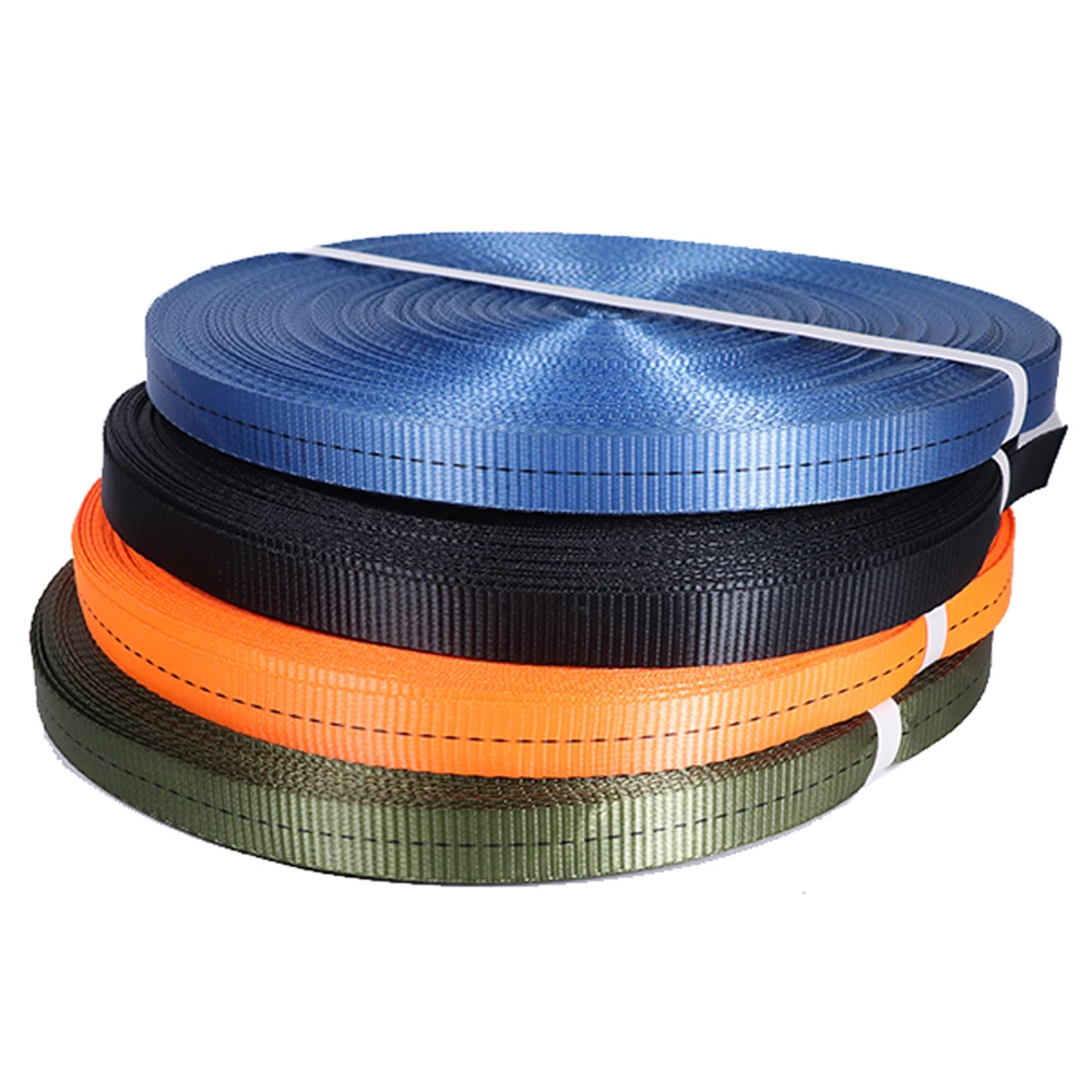 High Tenacity 20/25/32/38/50mm polypropylene webbing strap PP webbing tape strap bag webbing
