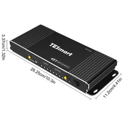 Смарт EDID 4 порта HDMI KVM переключатель поддержка HDCP2.2