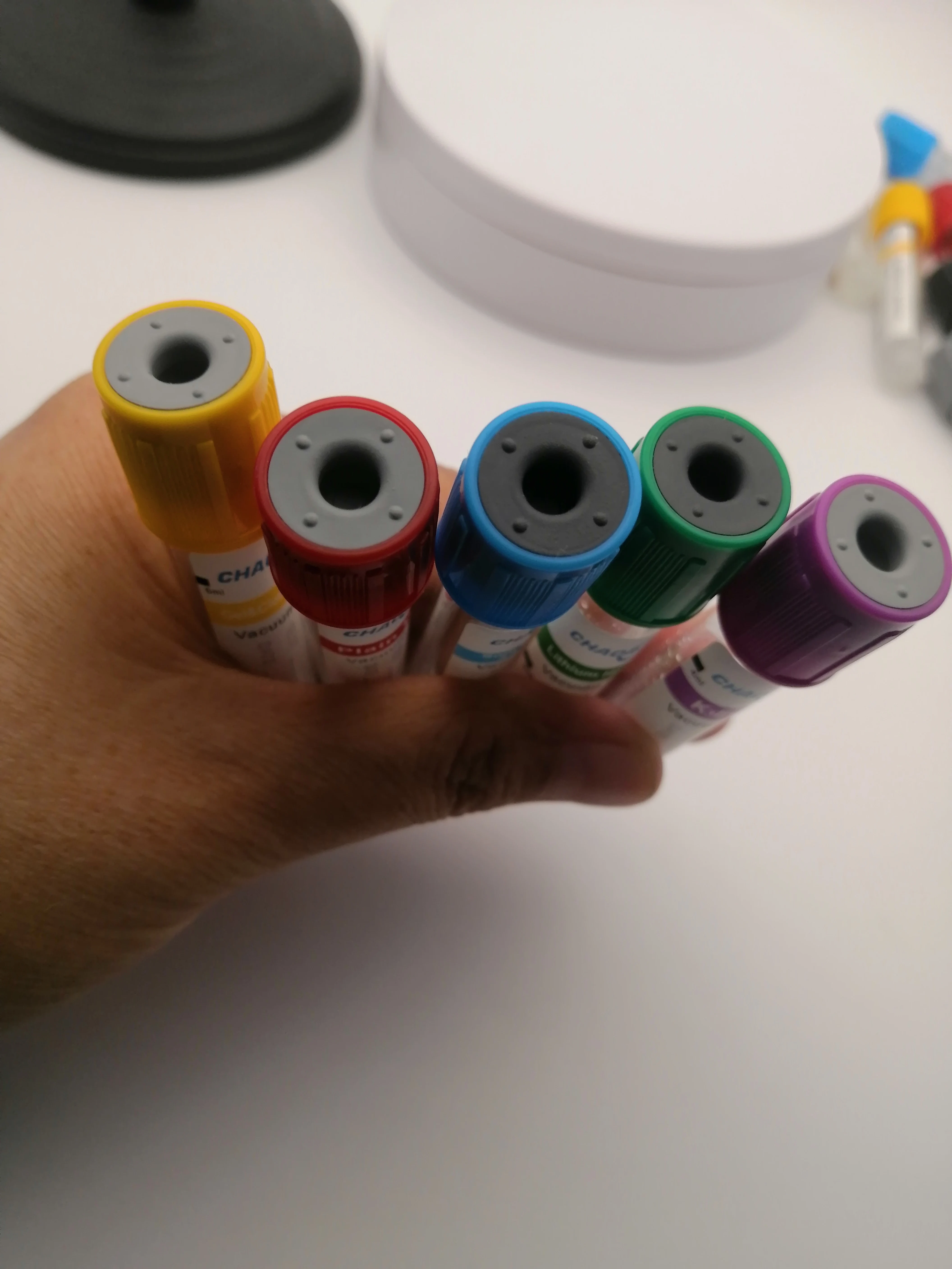 Medical blood collection tube green top sodium heparin tube 13*75mm vacuum lithium heparin tube