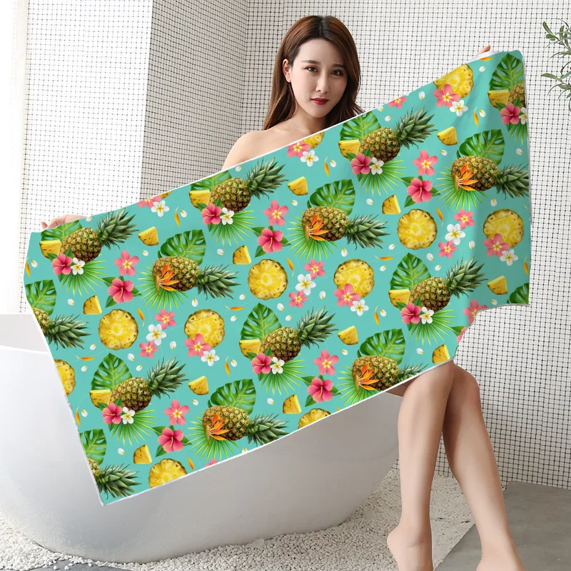 Factory Sale High Quality Quick Dry Plant Wholesale Sand Free Towels Digital Printed Custom Logo Microfiber Beach Towel