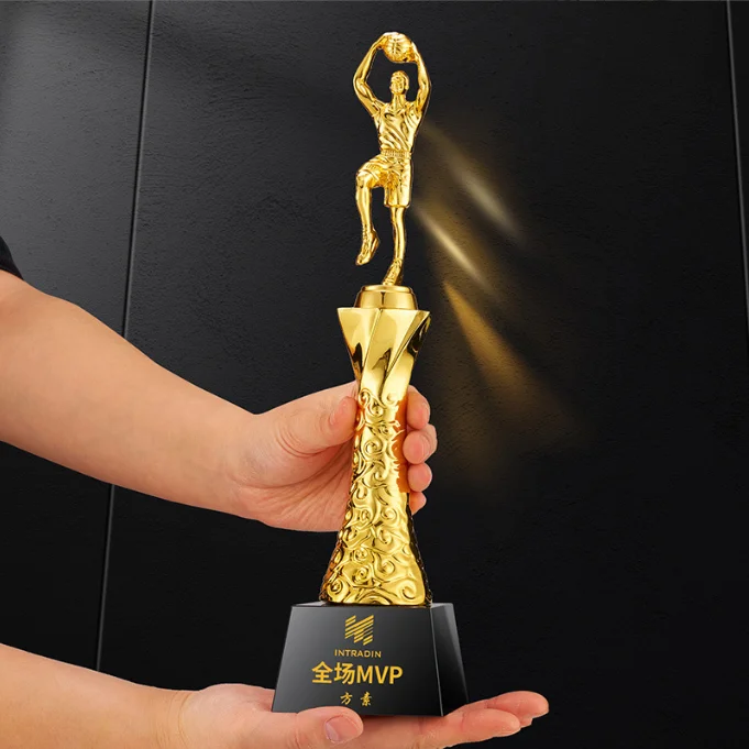 Custom Factory Cheap Price Wholesale Football Customized Award Competition Sport Metal Crystal Football Trophy/Trophy Cup