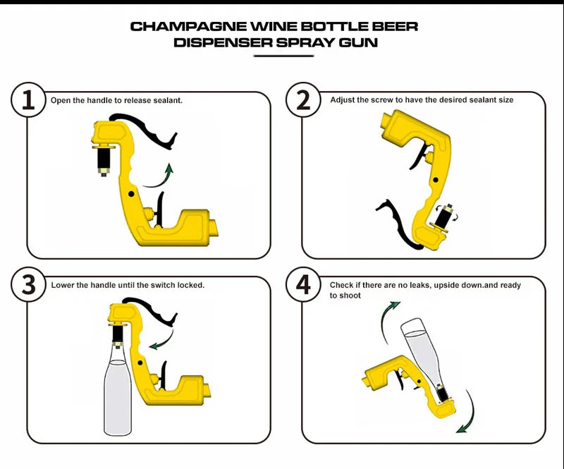 bar party supply atmosphere props shooter Beverage Gun Champagne Beer Gun