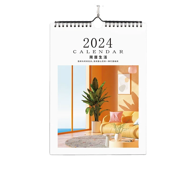 Printed wall calendar 2025 high quality planner wall calendar printing Custom Coloring Printing 2024 Wall Calendar