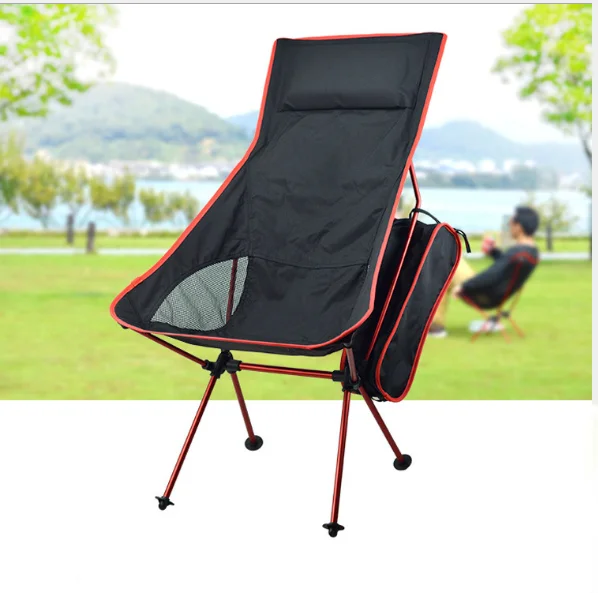 
Portable Metal Frame Lightweight Foldable Camping Sports Chair 