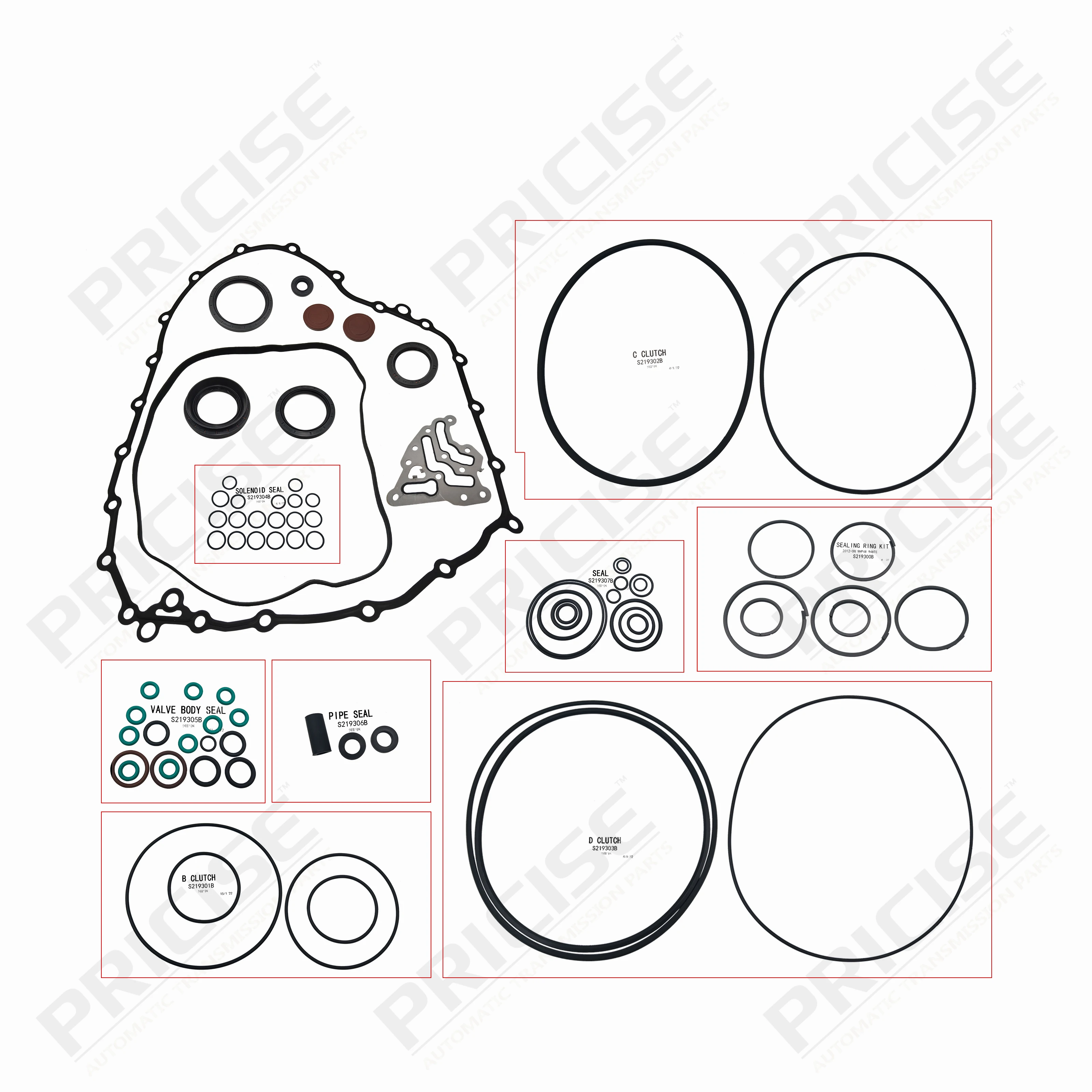 K219900B ZF9HP48 Transmission Repair Overhaul Kit for 9HP48X Gearbox 4WD