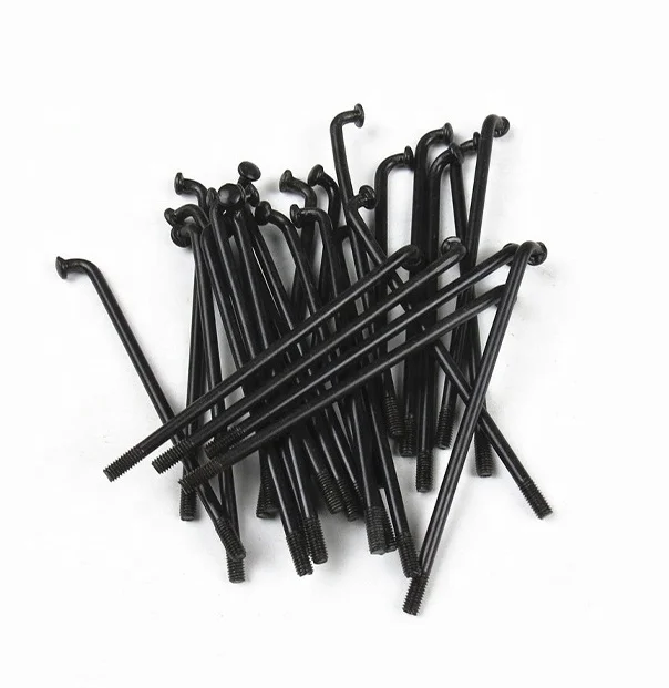 Bike Parts 12G Black Bike Spoke 45# Steel Bicycle Spoke