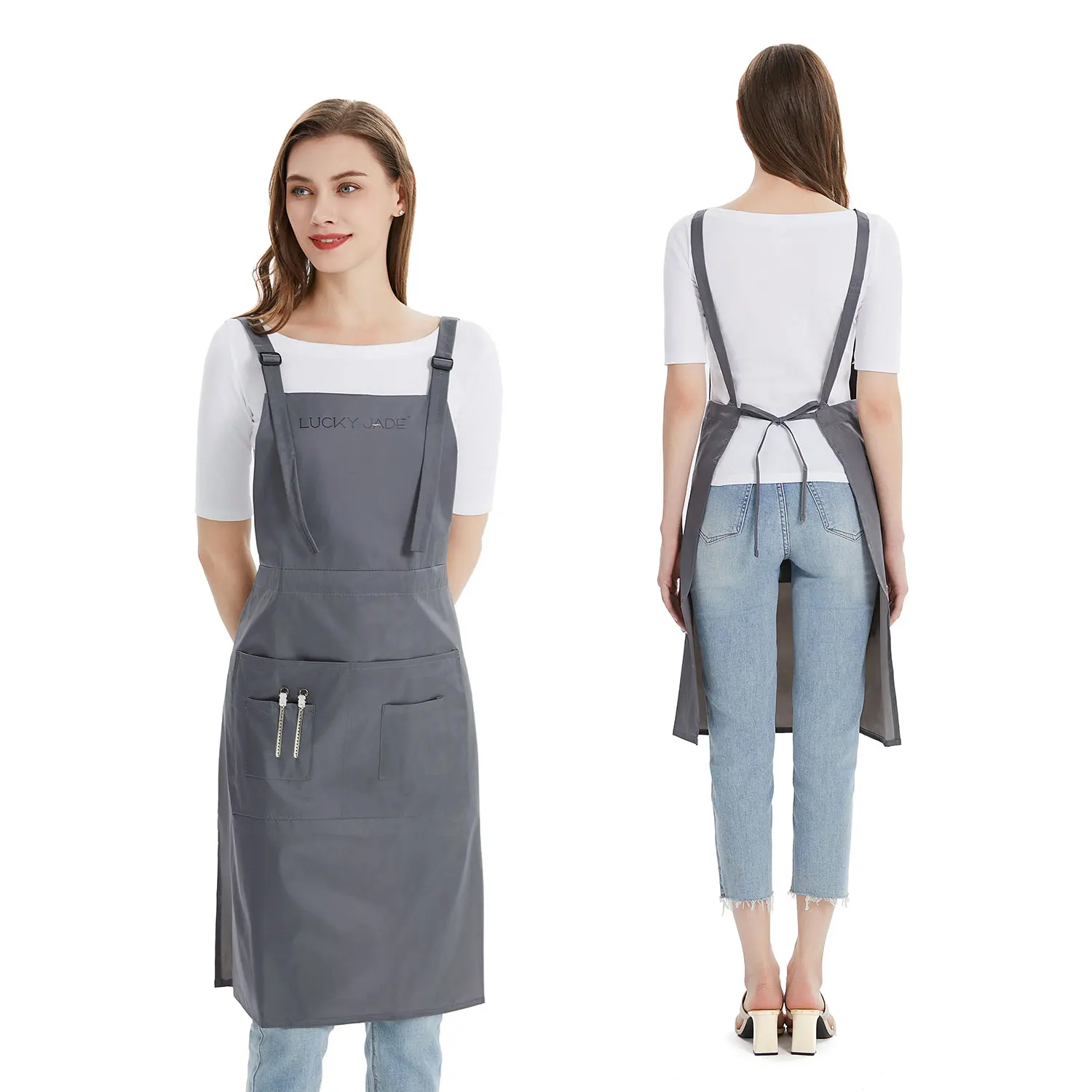 Wholesale Custom Logo Hairdresser Salon Apron - Perfect for Barbershops or Promotional Events 5B1