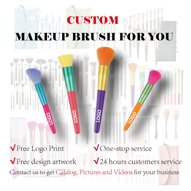 2023 12 Pcs Low Price Good Hand Crafted Pink Rhinestone High Quality Makeup Brush Set Private Rose Makeup Brush Sett