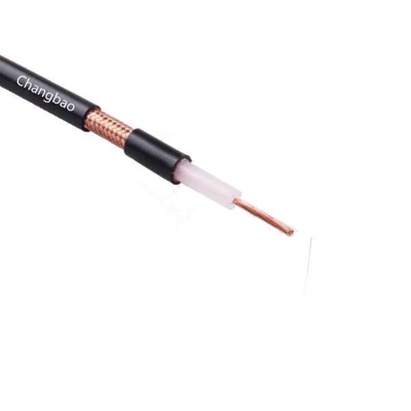 
Changbao CE / ROHS / ISO9001 Certificated Al foil aluminum braiding RG6 RG58 RG59 Camera Cable CCTV Coaxial Cable 