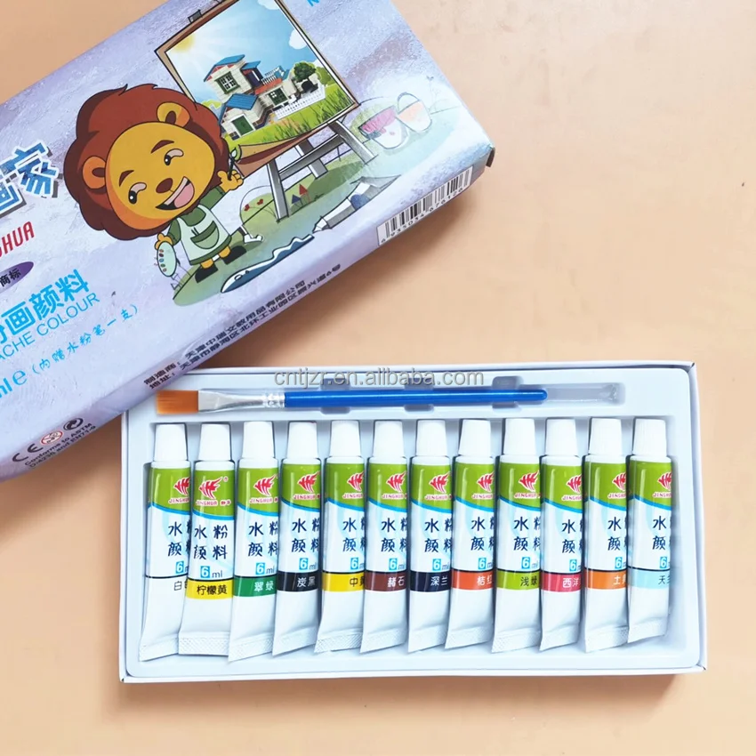 Распродажа, нетоксичные бутылки разных цветов по низкой цене, 6 мл, 12 мл, 16 мл, насыщенный пигмент, гуашь, краска для детей
