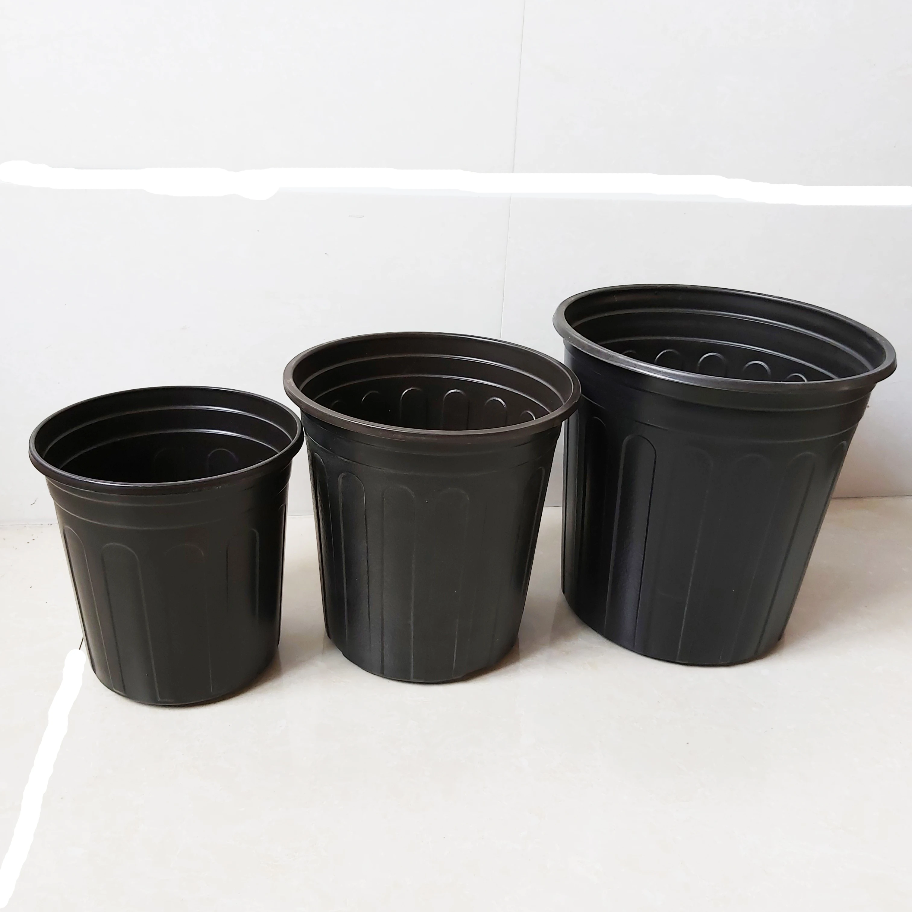 Chinese factory HDPE durable gallon flower plastic pots for plants