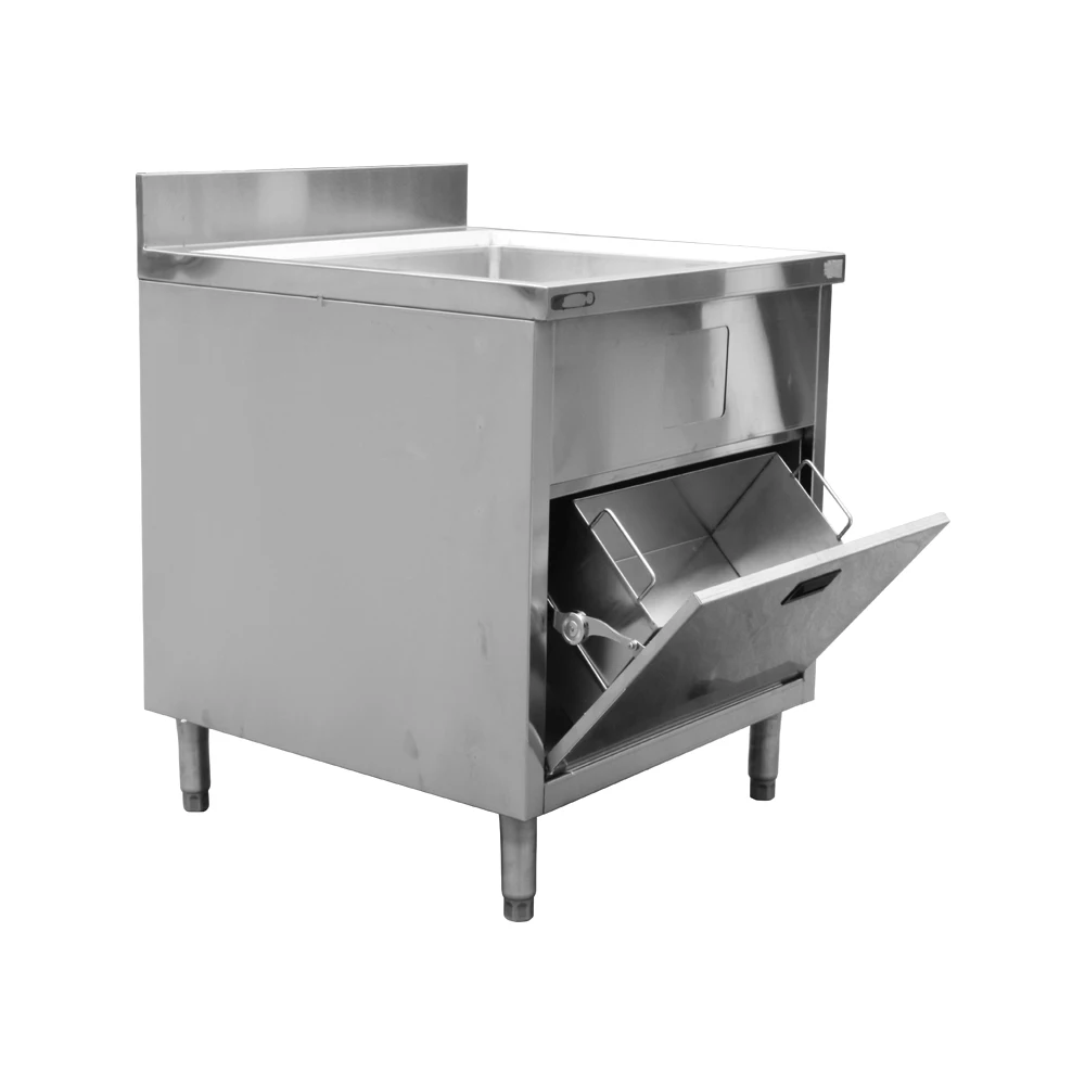 Stainless Steel Kitchen Cabinet Freestanding Design Tool Cabinet for Kitchen Cabinet Design with Garbage Storage Box