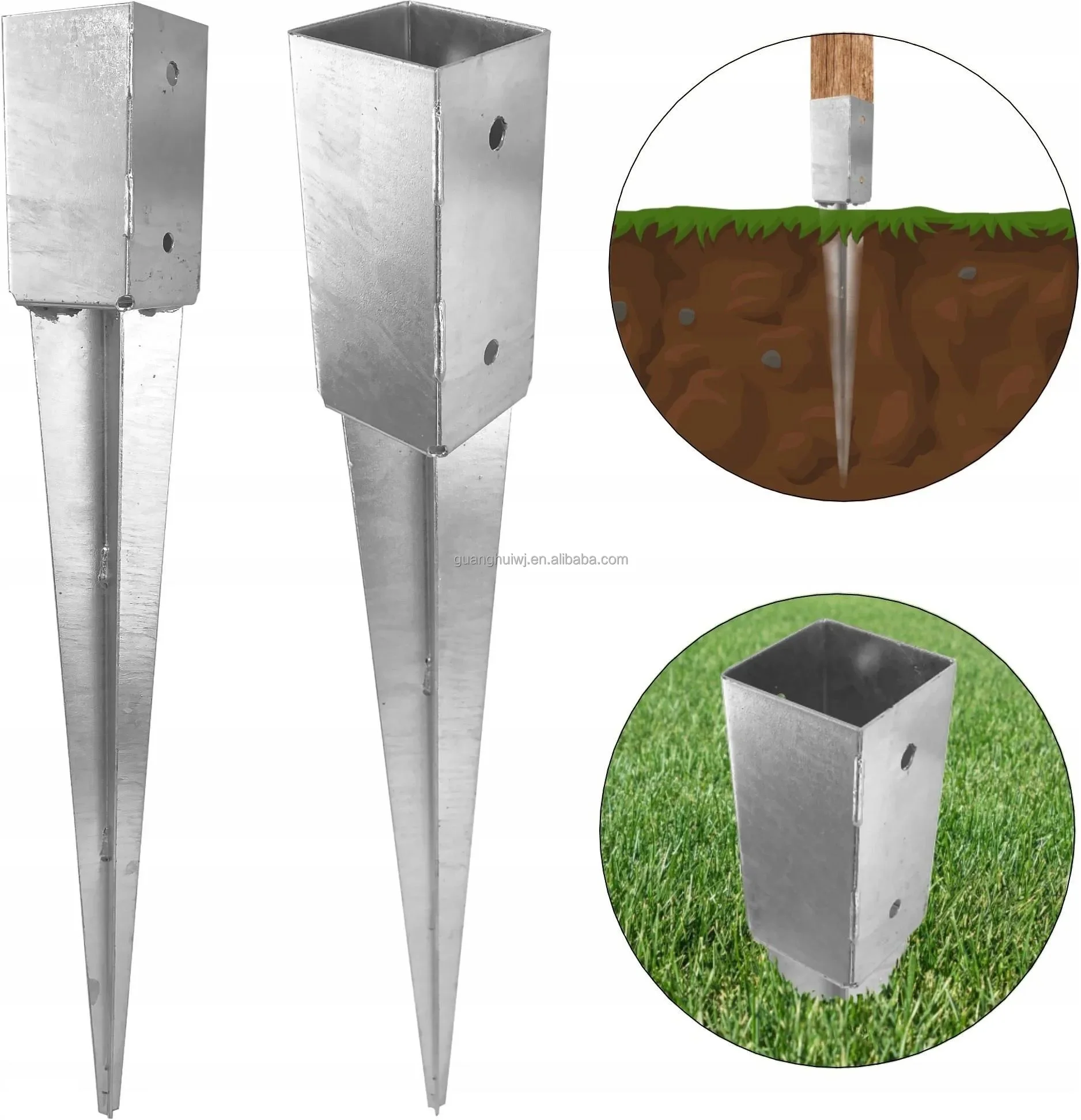 factory directly powder coated  bolt down anchor